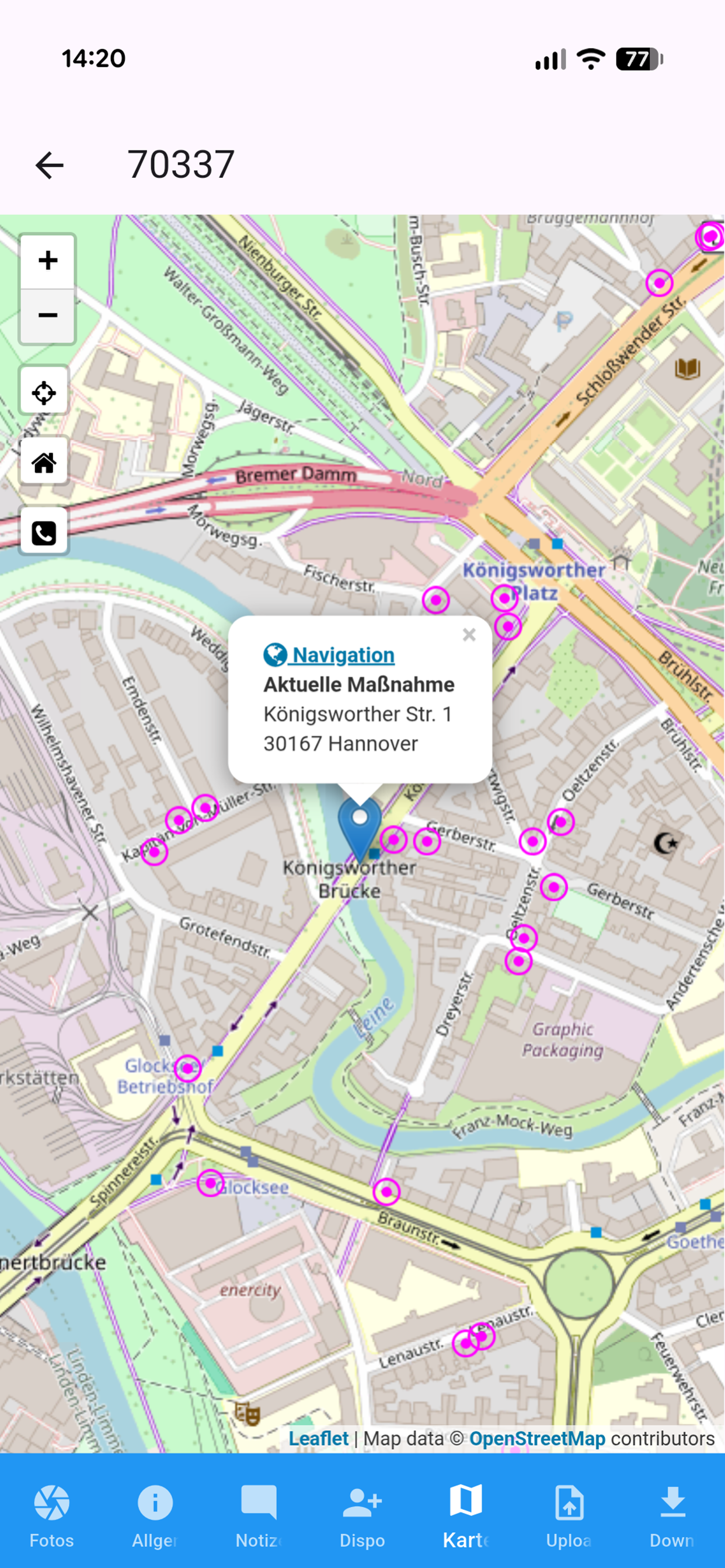 eSASS Mobile - Kartennavigation